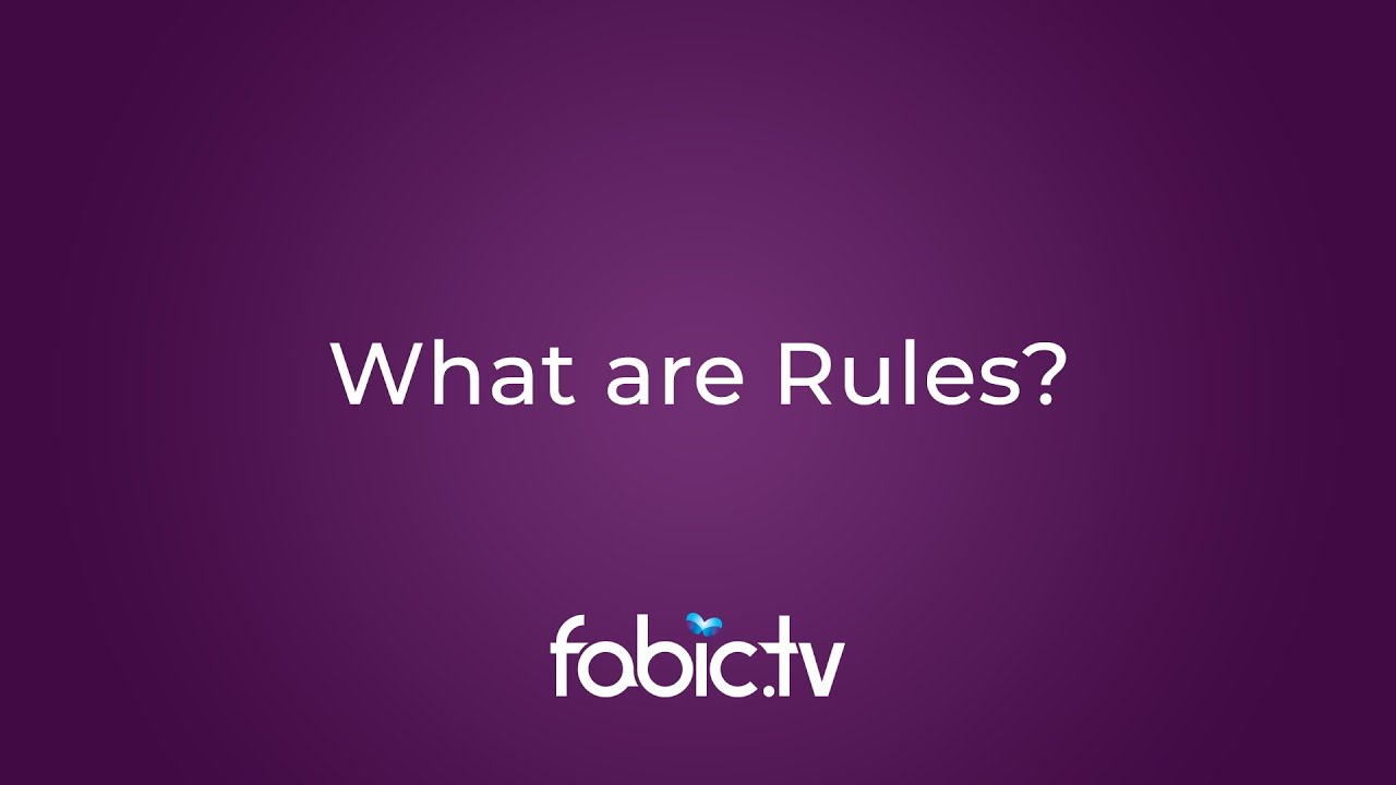 What Are Rules?